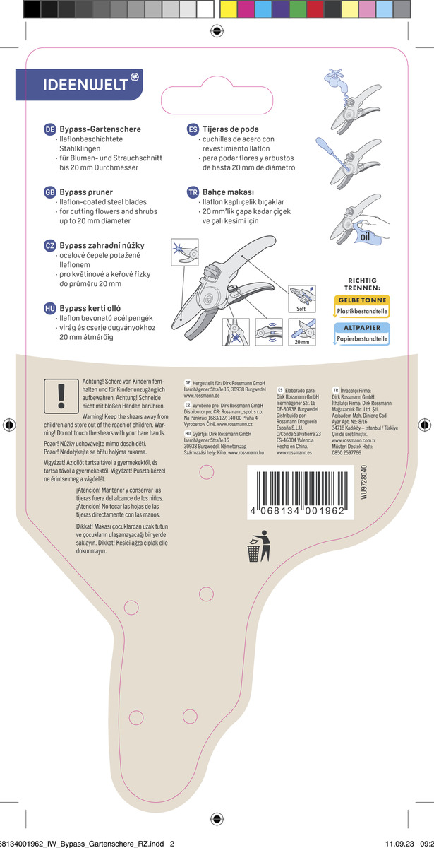 Bild 4 von IDEENWELT Bypass Gartenschere