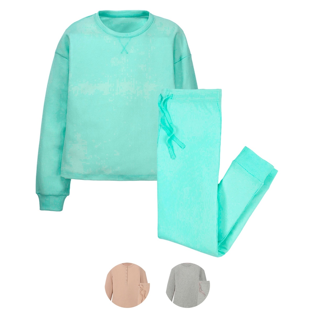 Bild 1 von UP2FASHION Damen Pyjama in Waffeloptik