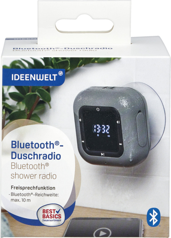 Bild 1 von IDEENWELT Best Basics Bluetooth®-Duschradio