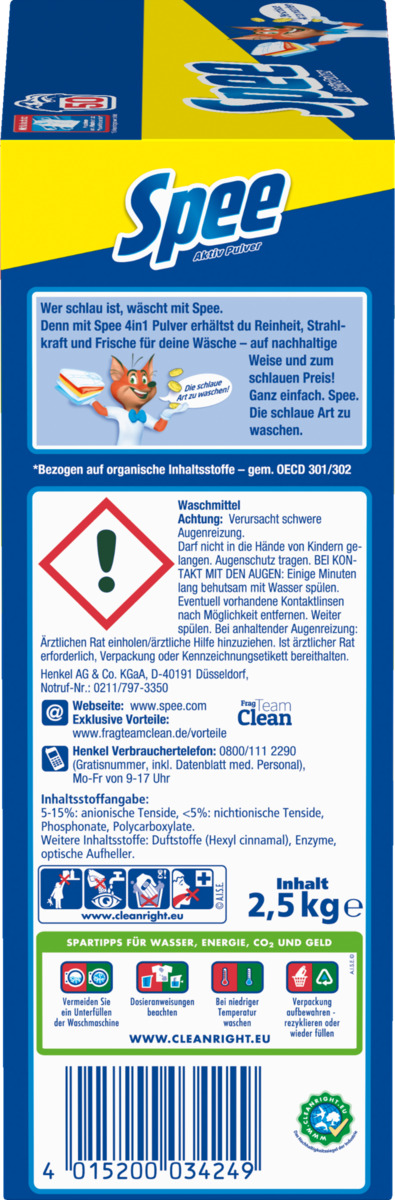 Bild 3 von Spee 4in1 Aktiv Pulver 50 WL