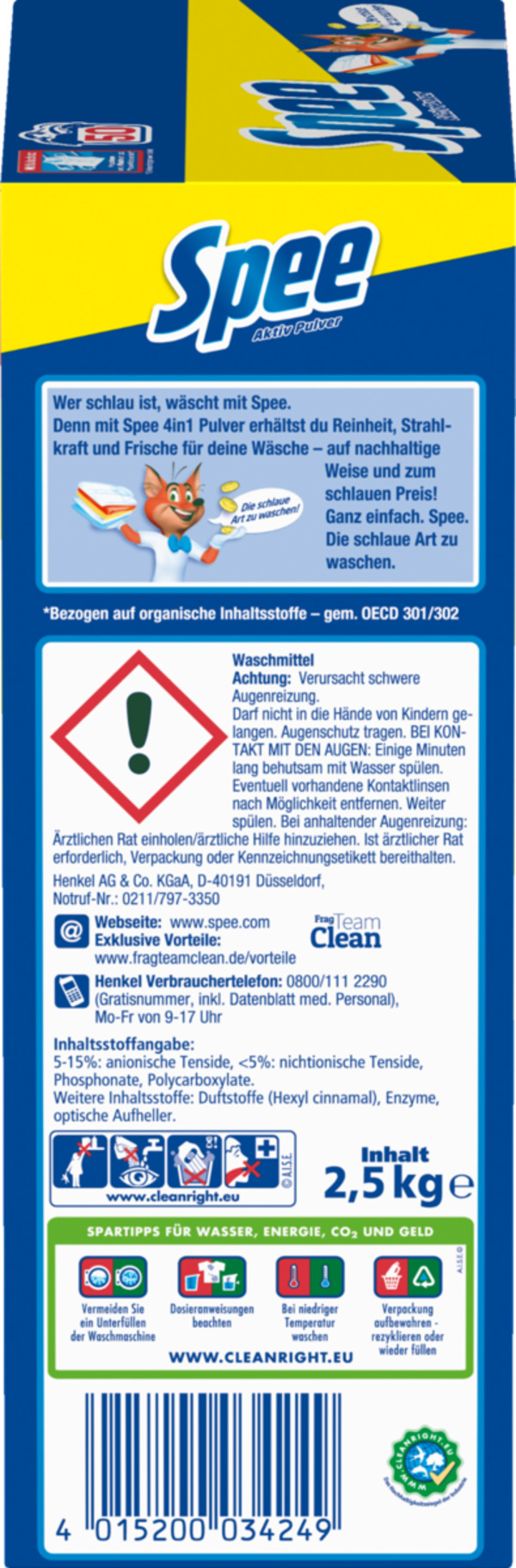 Bild 3 von Spee 4in1 Aktiv Pulver 50 WL