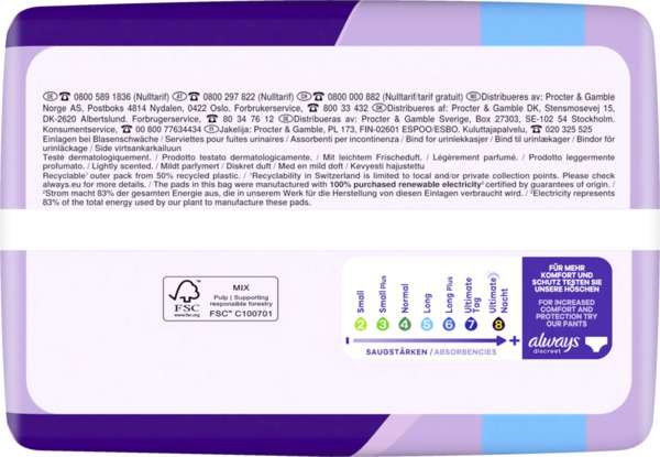 Bild 4 von Always Discreet Inkontinenz Long Big Pack