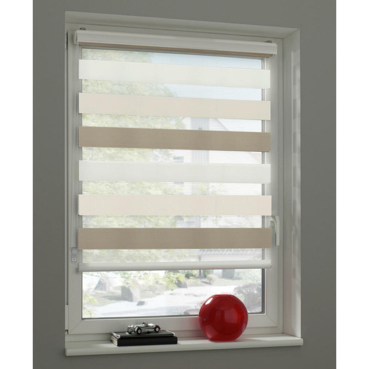 Bild 1 von Doppelrollo mit Blende weiß B/L: ca. 120x160 cm