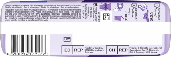 Bild 2 von Always Discreet Inkontinenz Long Plus