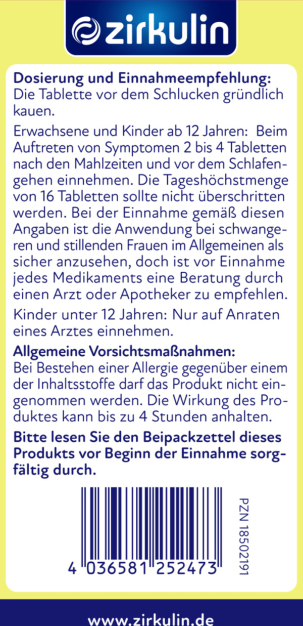 Bild 4 von Zirkulin Magen-Kautabletten