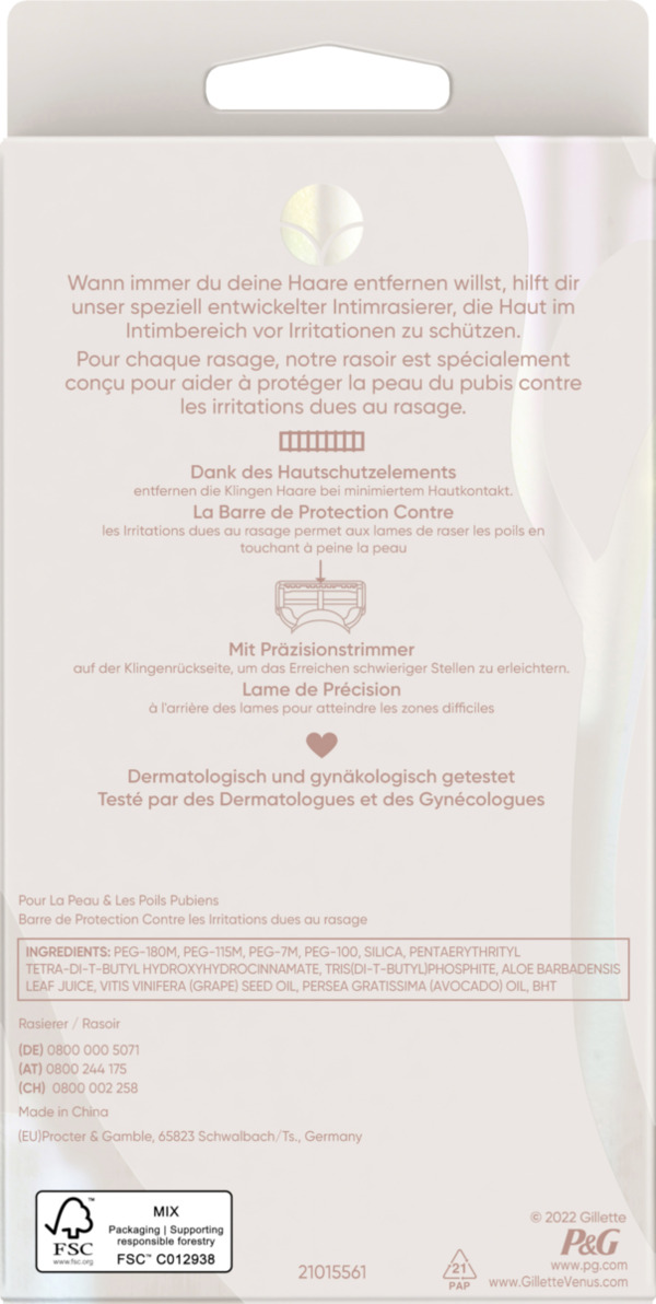 Bild 2 von Gillette Venus Rasierer für den Intimbereich