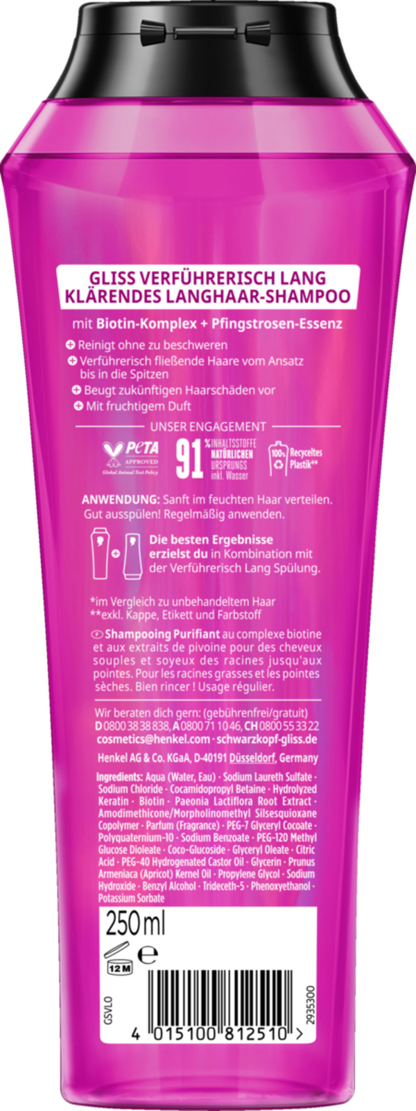 Bild 2 von Gliss Verführerisch Lang Shampoo