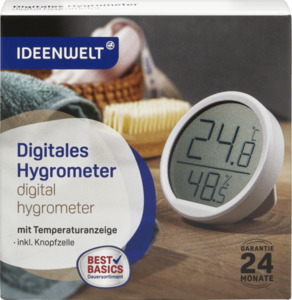 IDEENWELT Best Basics Digitales Hygrometer