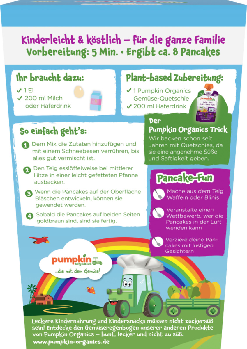 Bild 3 von Pumpkin Organics Bio Hafer & Dinkel Pancakes