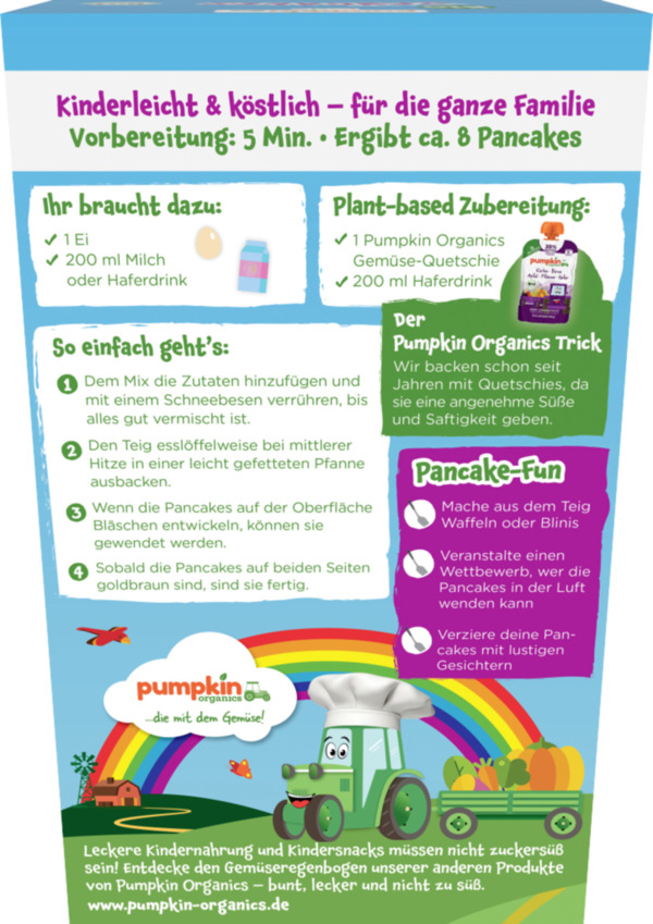 Bild 3 von Pumpkin Organics Bio Hafer & Dinkel Pancakes