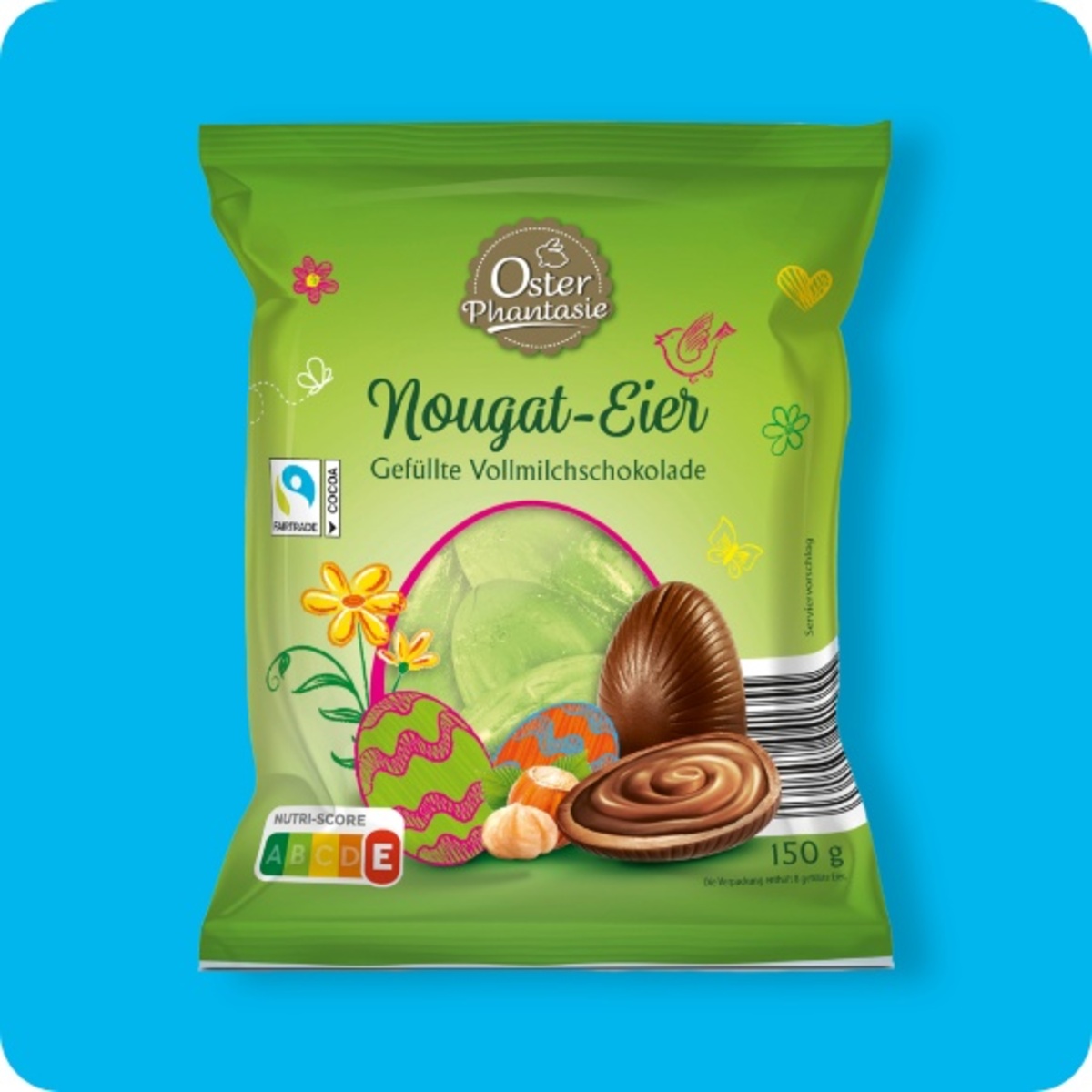 Bild 1 von OSTERPHANTASIE Nugat-Eier, Kakao Fairtrade-zertifiziert⁴