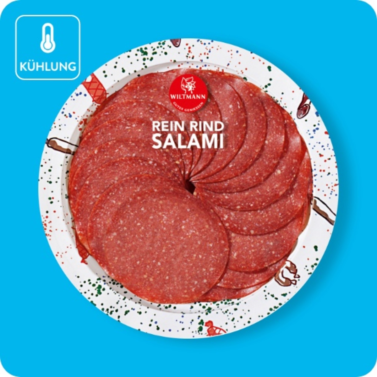 Bild 1 von WILTMANN Genießer-Teller, Rein-Rind-Salami