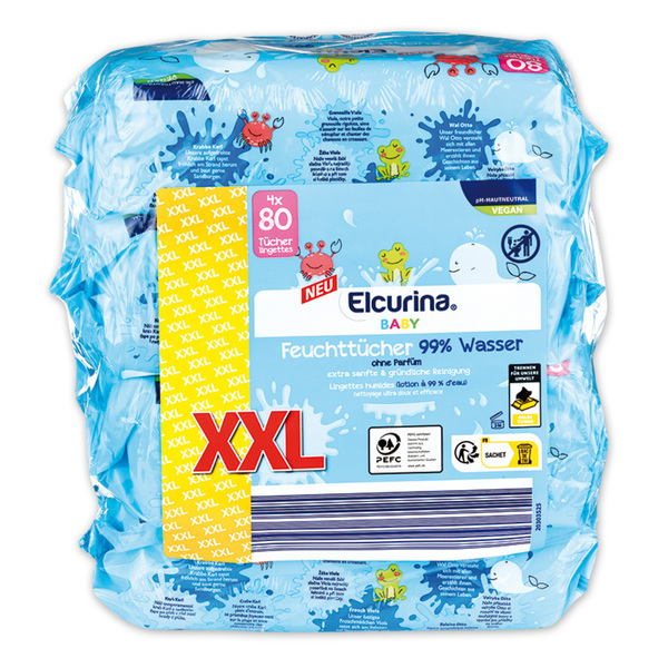 Bild 1 von Elcurina Baby Baby-Feuchttücher