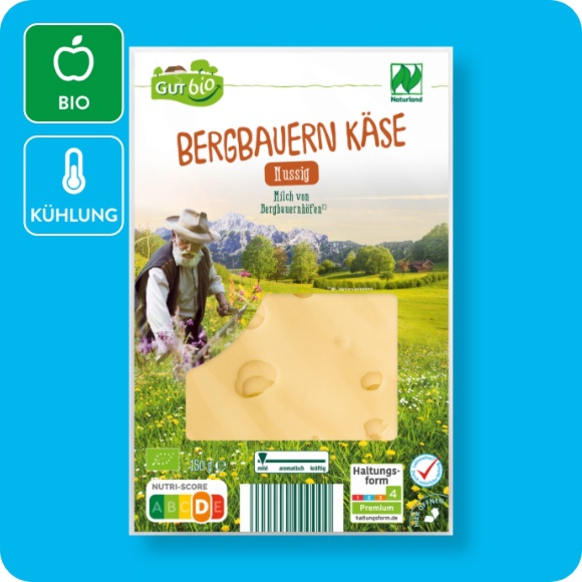 Bild 1 von GUT BIO Bio-Bergbauernkäse, Weidekäse