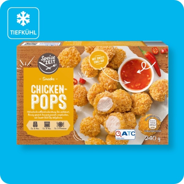 Bild 1 von SPEISEZEIT Fingerfood, Chicken-Pops (ATC-zertifiziert) oder Fisch-Nuggets