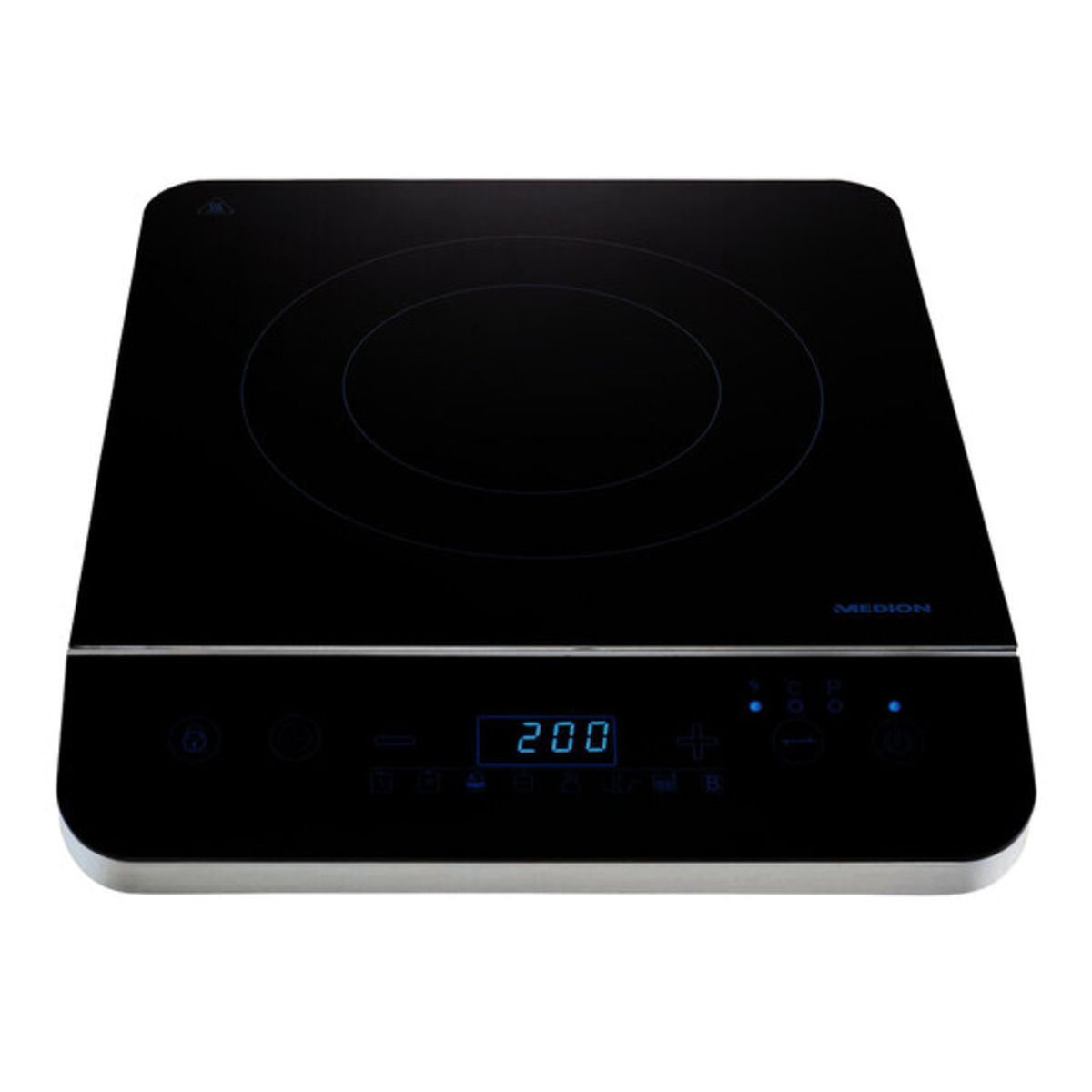 Bild 1 von Medion Single-Induktionskochplatte (Md17595) schwarz