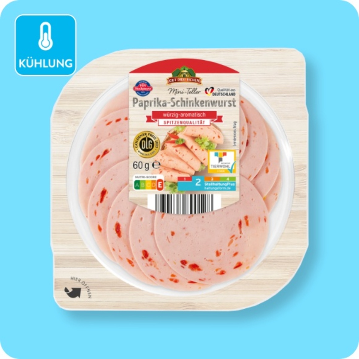 Bild 1 von GUT DREI EICHEN / GÜLDENHOF Mini-Teller, Paprika-Schinkenwurst oder Fleischwurst