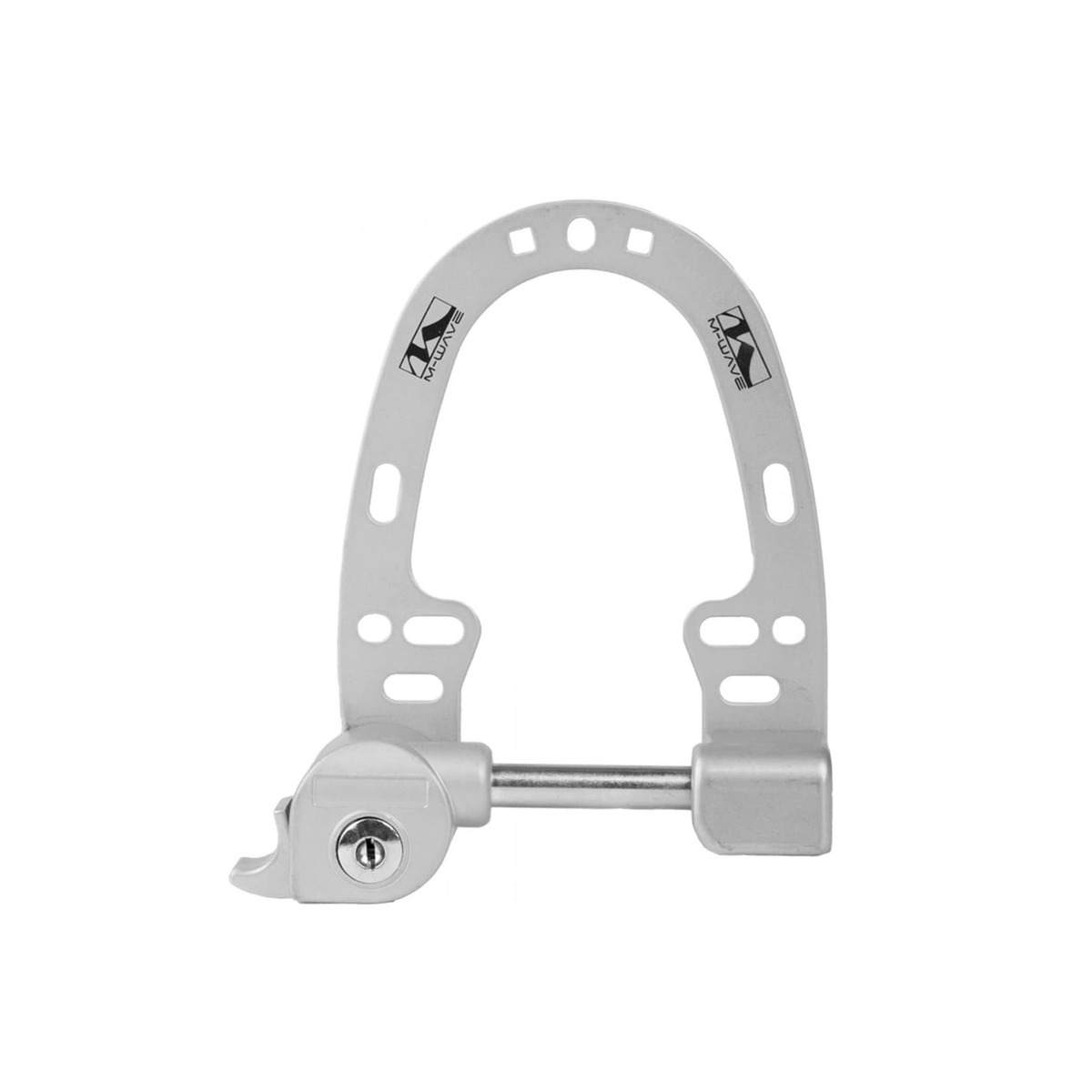 Bild 1 von M-Wave Booster Fahrradschloss Rahmenschloss Bügelschloss Fahrrad Schloss silber