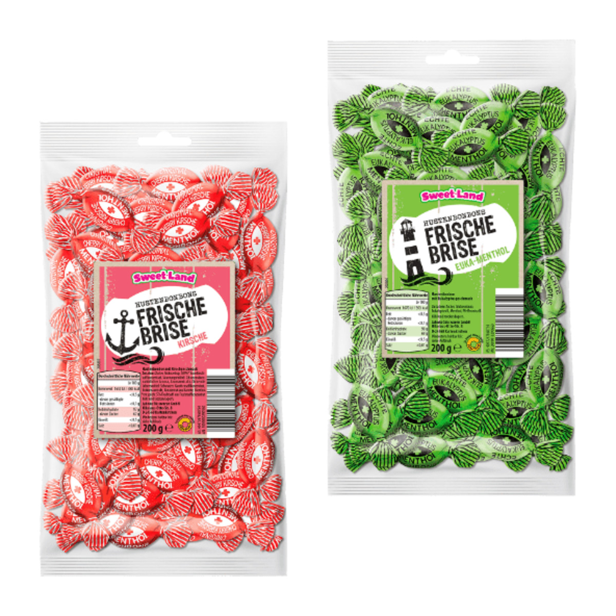 Bild 1 von SWEETLAND Eukalbonbon 200g