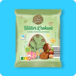 OSTERPHANTASIE Blätterkrokant-Eier, Kakao Fairtrade-zertifiziert⁴