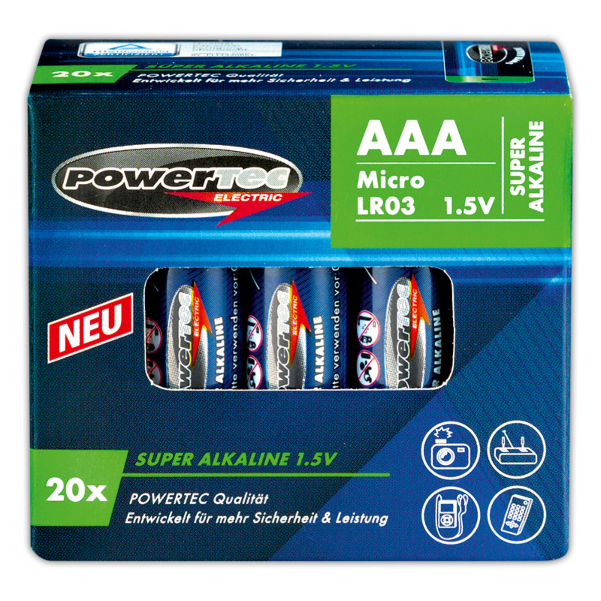 Bild 2 von Powertec Electric Super Alkaline Batterien