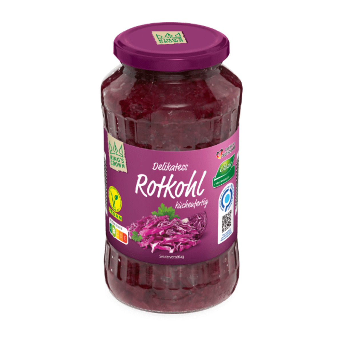 Bild 1 von KING’S CROWN Rotkohl 720ml