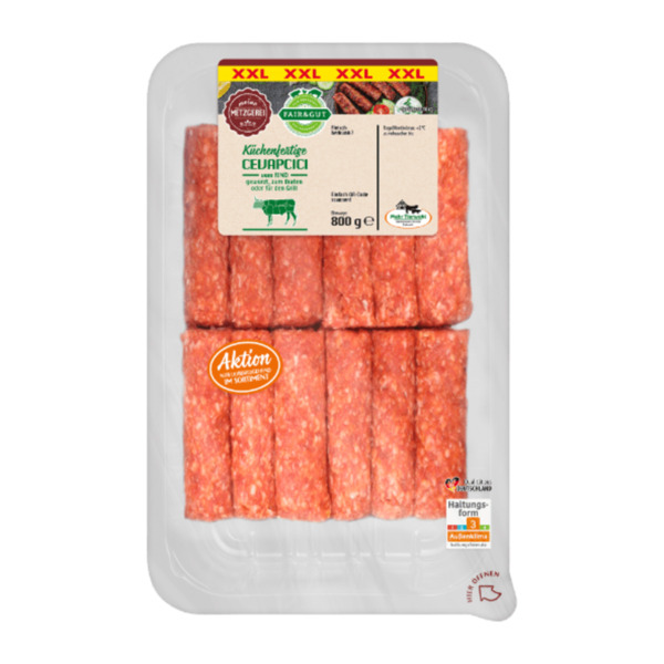 Bild 2 von FAIR & GUT Rinder-Cevapcici XXL 800g
