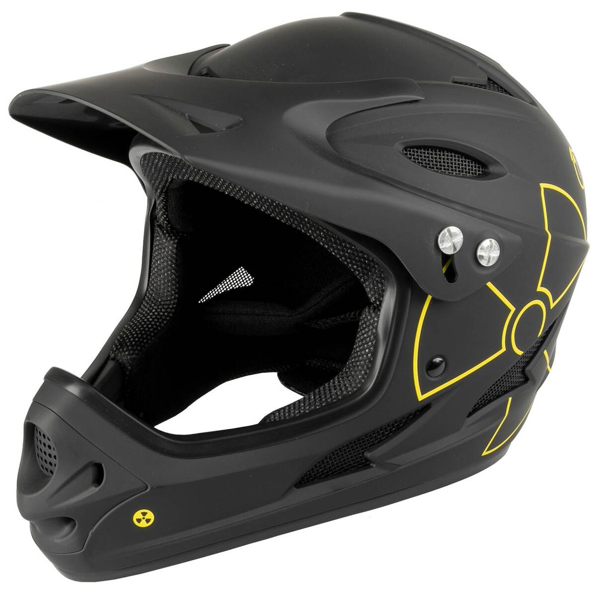 Bild 1 von M-Wave Fall Out Fahrradhelm BMX MTB Fahrrad Helm Downhill Fullface Größe L 57-61 cm