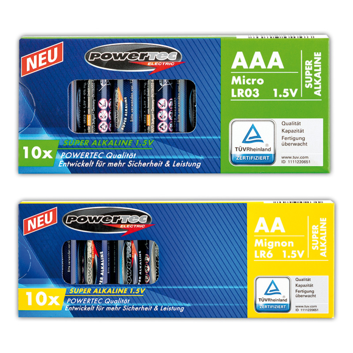 Bild 1 von Powertec Electric Super Alkaline Batterien