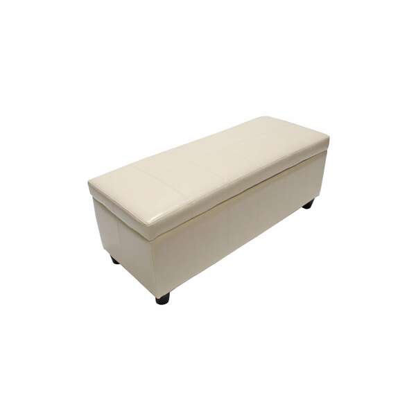 Bild 1 von Sitzbank Arezzo ~ LEDER, 114x38x45cm, creme