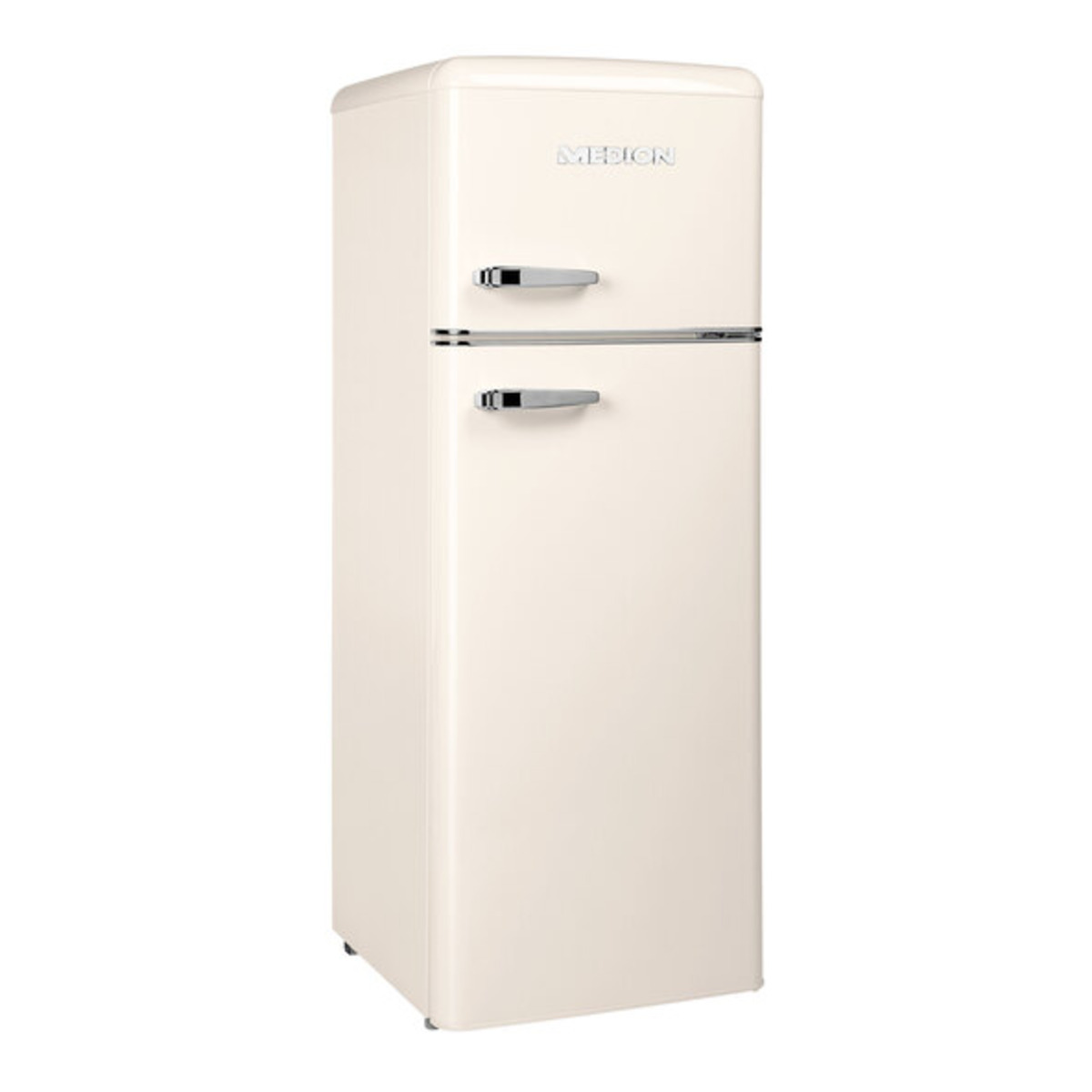 Bild 1 von Medion Retro Kühl-Gefrierkombination (Md37268), creme – Energieeffizienzklasse E