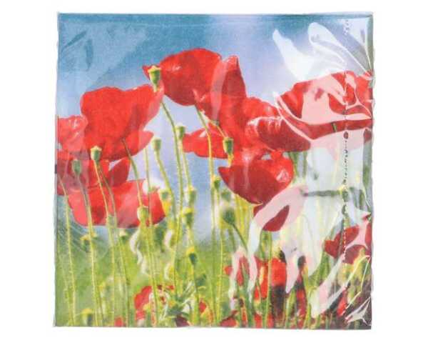 Bild 1 von Servietten 20er 33x33cm Mohnblumen