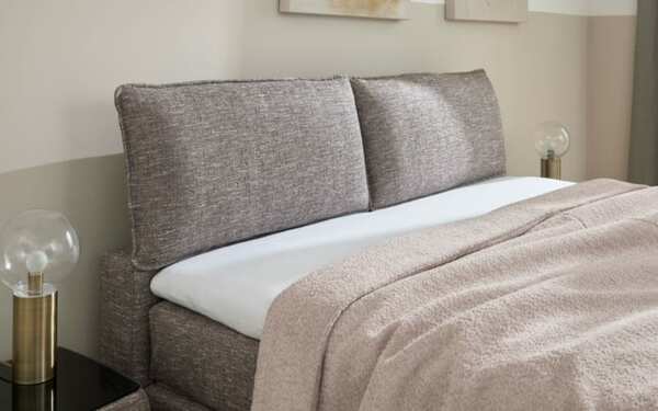 Bild 3 von Boxspringbett Cushido, grau, 180 x 200 cm