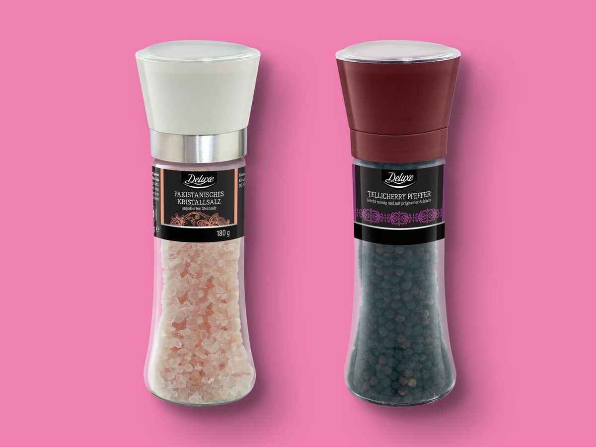 Bild 1 von Deluxe Salz-/Pfeffermühle, 
         180/110/85 g