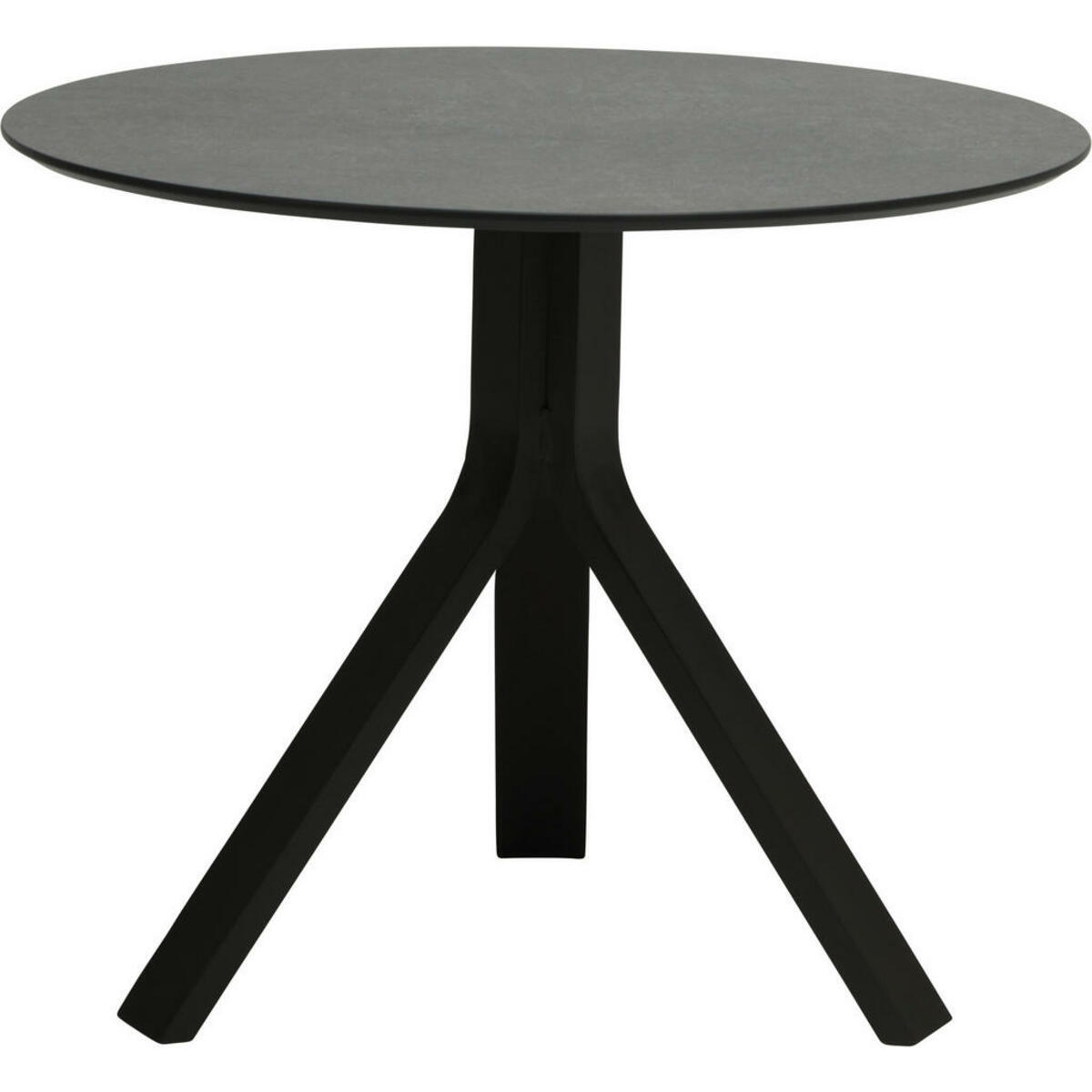 Bild 1 von Stern Gartenbeistelltisch Freddie, Grau, Schwarz, Metall, Kunststoff, Uni, rund, Sternfuß, 65x53x65 cm, Freizeit, Campingzubehör, Campingtische