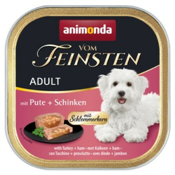 Bild 1 von animonda Vom Feinsten mit Schlemmerkern Adult 22x150g Pute und Schinken