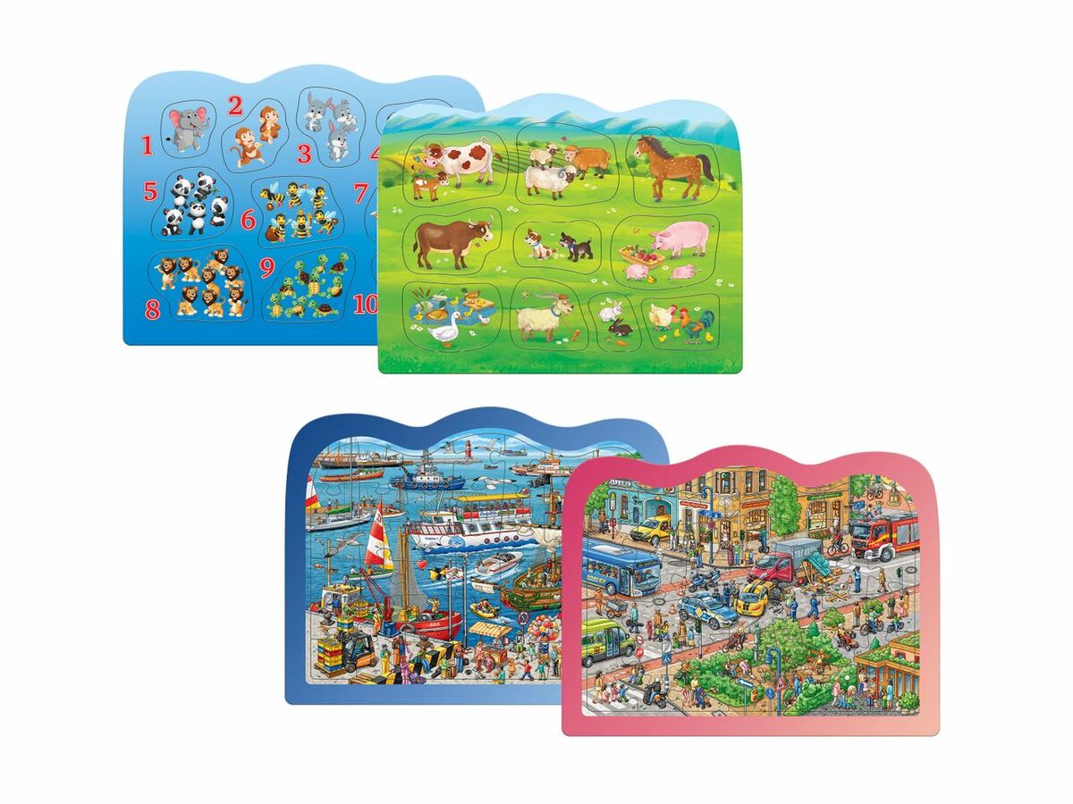 Bild 1 von Playtive 2 Rahmenpuzzle, 
         2 Stück