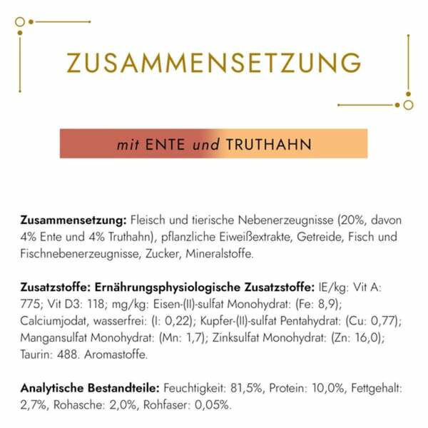 Bild 4 von GOURMET Gold Feine Komposition mit Ente und Truthahn 48x85g