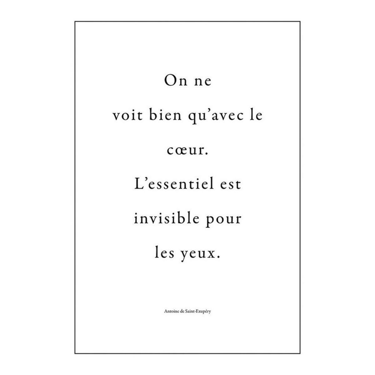 Bild 1 von Komar Wandtattoo, Schwarz, Weiß, Kunststoff, 50x70 cm, einfache und schnelle Anbringung, selbstklebend, Bilder und Zubehör, Wandtattoos & Sticker