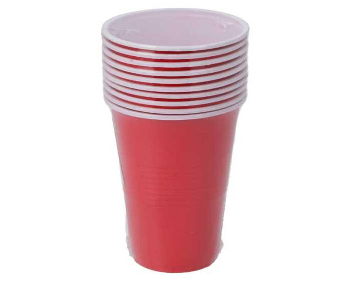 Bild 1 von Trinkbecher 10er O'Canny, rot, Plastik
