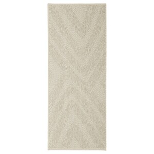 FULLMAKT  Teppich flach gewebt, drinnen/drau, beige/meliert 80x200 cm