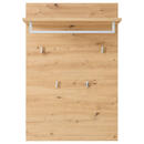 Bild 1 von Garderobenpaneel, Eiche Artisan, Metall, Holzwerkstoff, 78x117x30 cm, Aufhängemöglichkeit, Hutablage, Garderobe, Garderobenpaneele, Garderobenpaneele