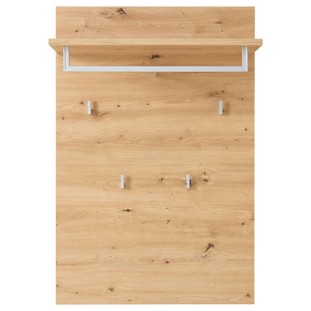 Bild 1 von Garderobenpaneel, Eiche Artisan, Metall, Holzwerkstoff, 78x117x30 cm, Aufhängemöglichkeit, Hutablage, Garderobe, Garderobenpaneele, Garderobenpaneele