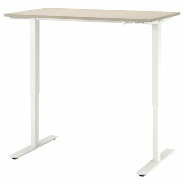 Bild 1 von TROTTEN  Schreibtisch sitz/steh, beige/weiß 120x70 cm