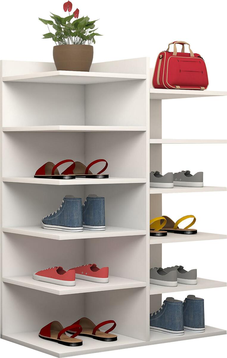 Bild 1 von Schuhregal ''Enosa'', in Weiß, Weiß