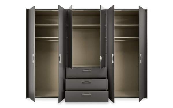 Bild 3 von Set One - Drehtürenschrank Henderson, graphit, 301 x 223 x 60 cm