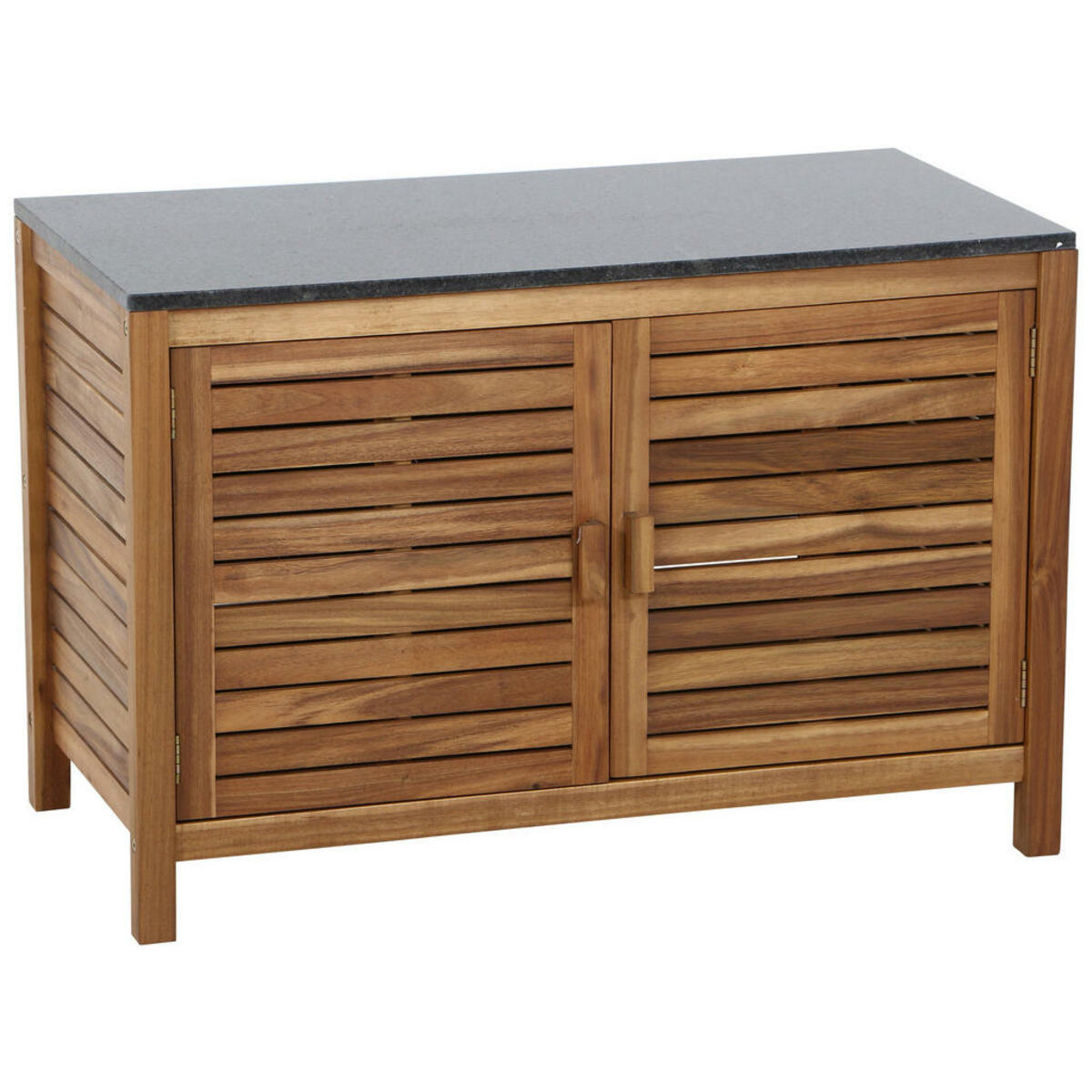 Bild 1 von Siena Garden Outdoorküche, Schwarz, Akazie, Holz, Stein, Akazie, einzeln stellbar, 100x67x50 cm, FSC 100%, Gartenzubehör, Gartenkommoden & -regale