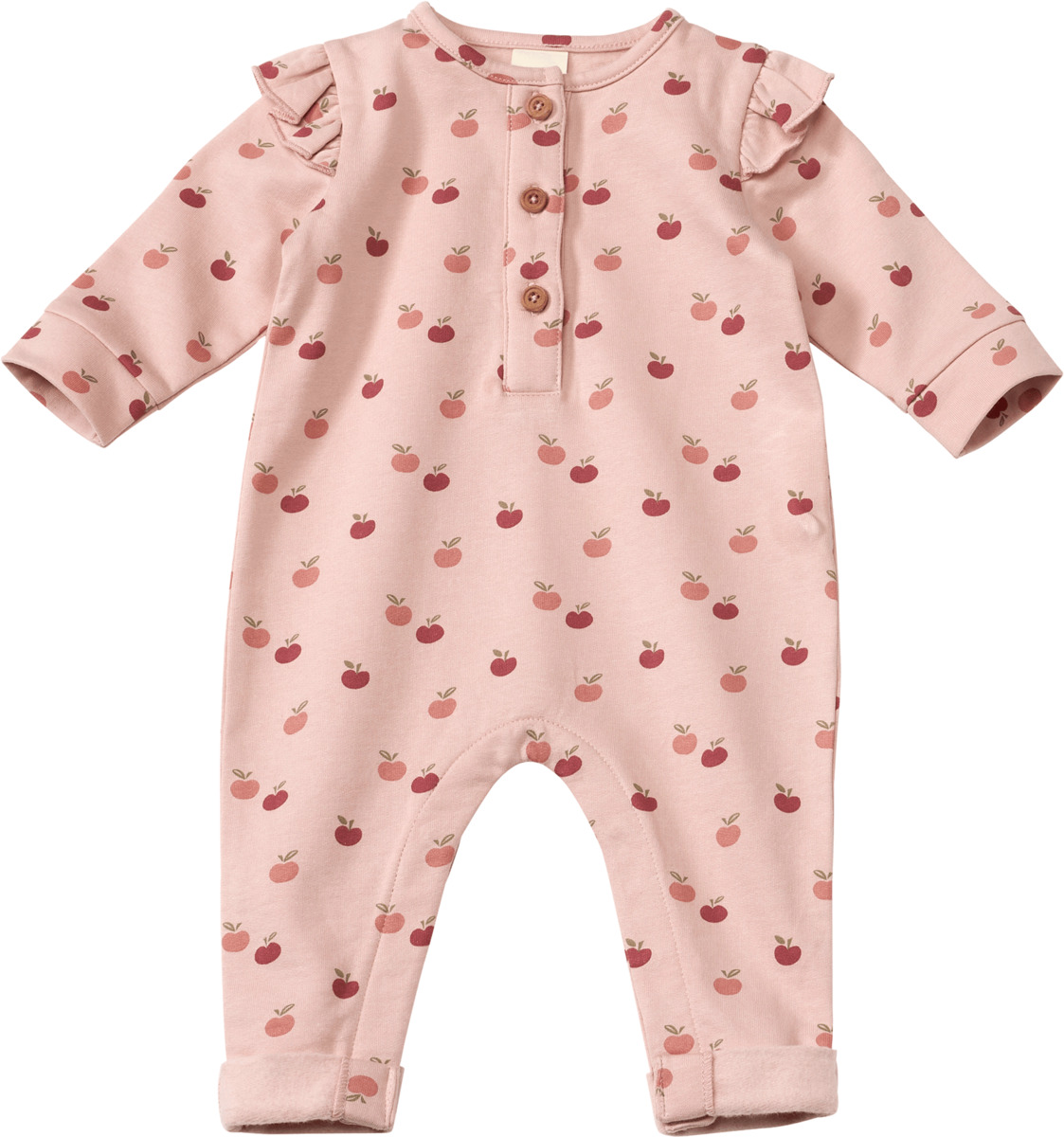 Bild 1 von ALANA Overall mit Apfel-Muster, rosa, Gr. 68