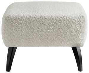 Hocker Colori Weiß Bouclé, Weiß