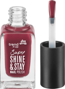 trend !t up Nagellack Super Shine & Stay 870 Dark Red
